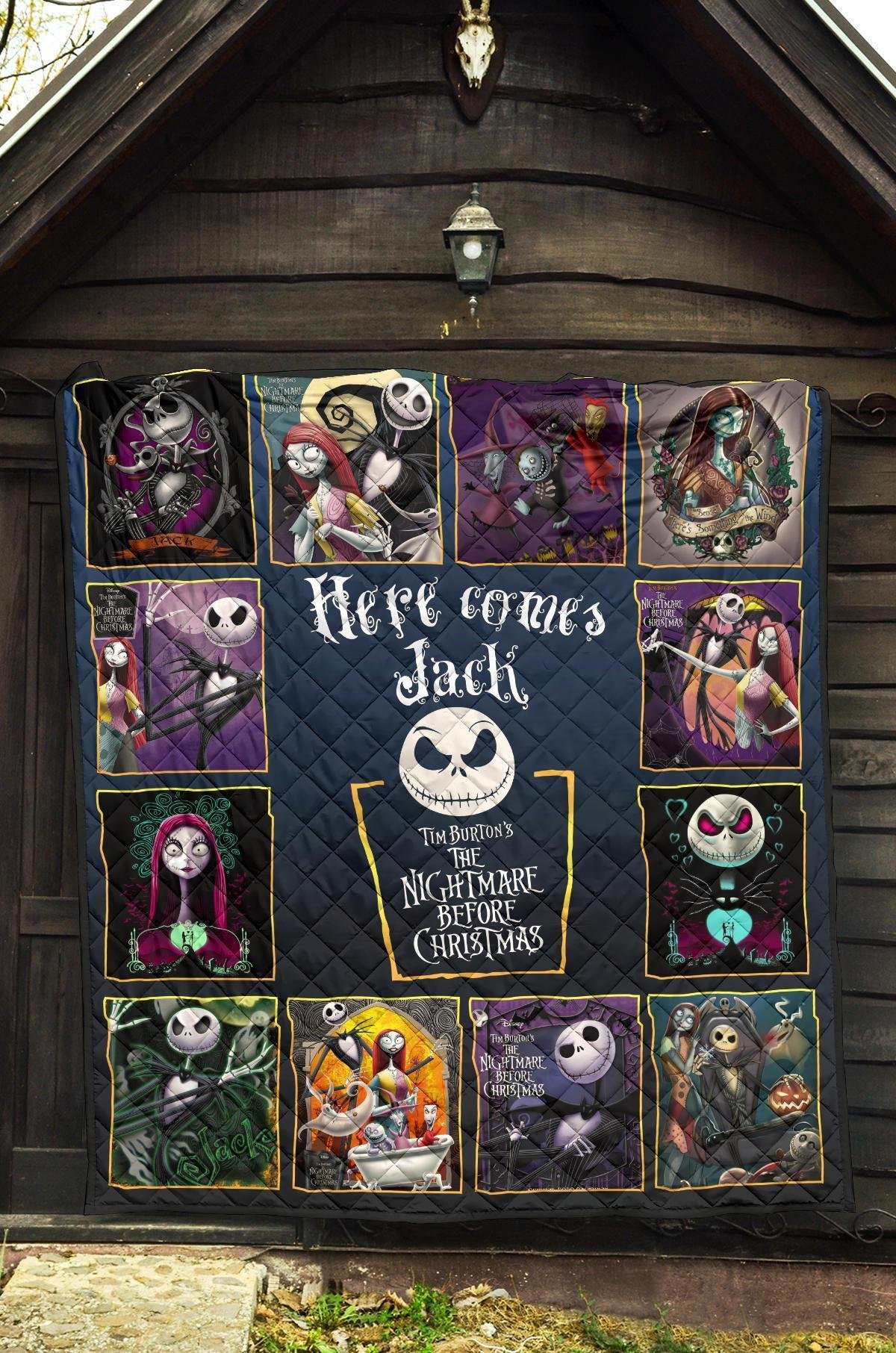 Here Comes Jack Quilt Blanket The Nightmare Before Christmas