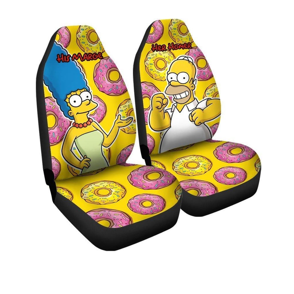 Homer and Marge The Simpsons Car Seat Covers