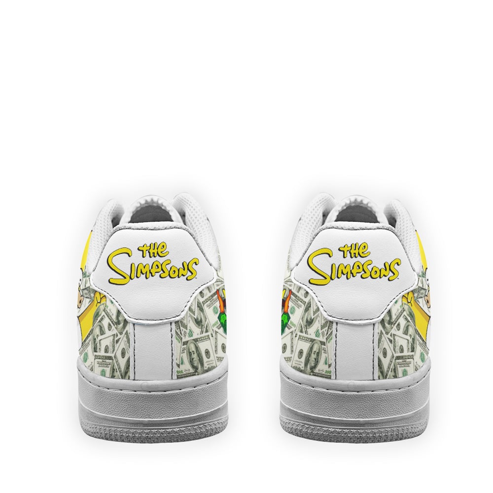 Homer Simpson Sneakers Custom Simpson Cartoon Shoes