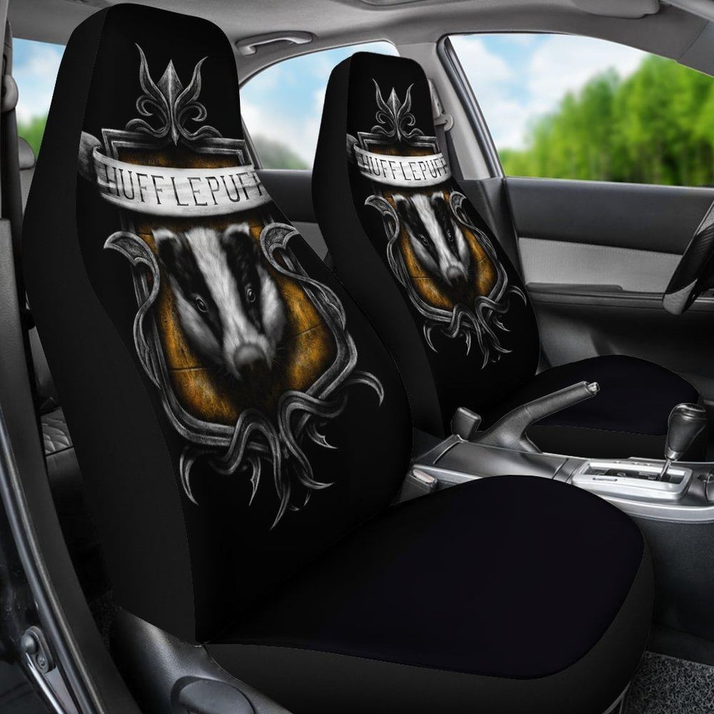 Hufflepuff Crest Harry Potter Car Seat Covers HPCS005