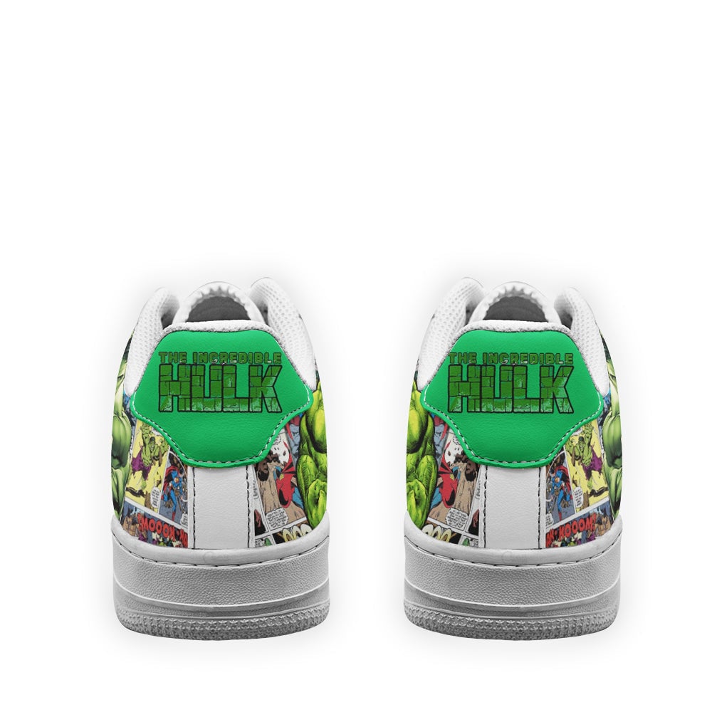 Hulk Sneakers Custom Superhero Comic Shoes