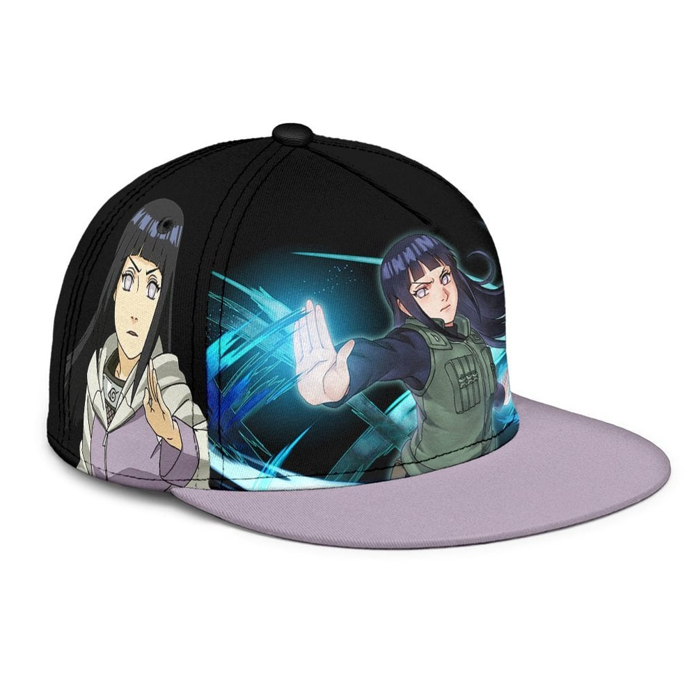 Hyuga Hinata Snapback Hat Naruto Custom Anime Hat