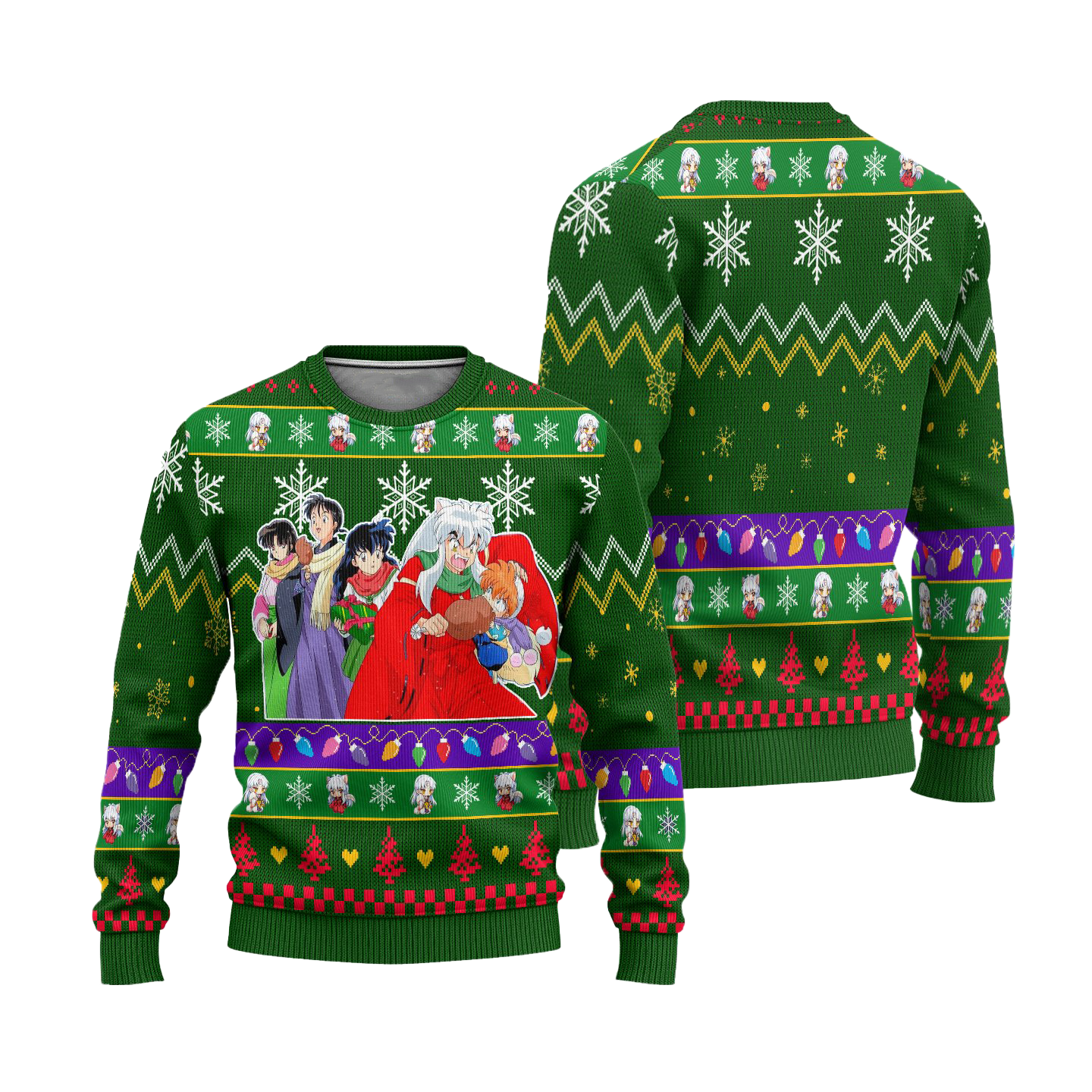 Inuyasha Anime Ugly Christmas Sweater InuYasha Xmas Gift