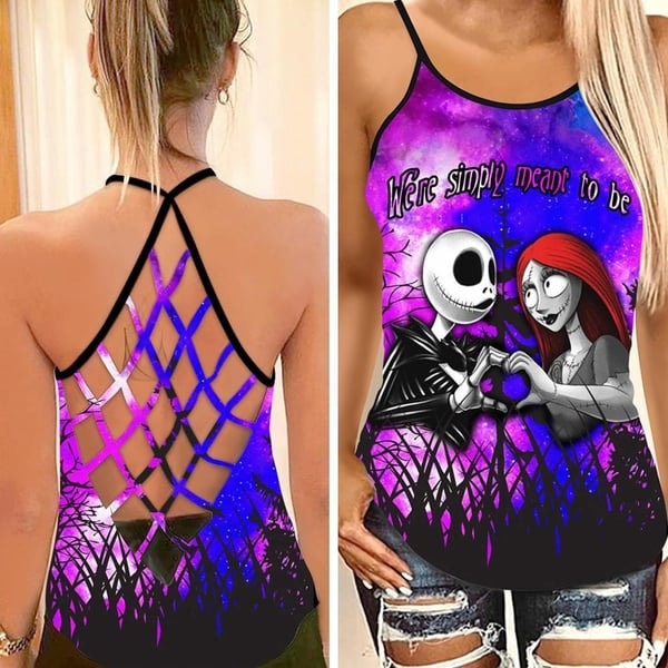 Jack & Sally Criss Cross Tank Top NBCCT40