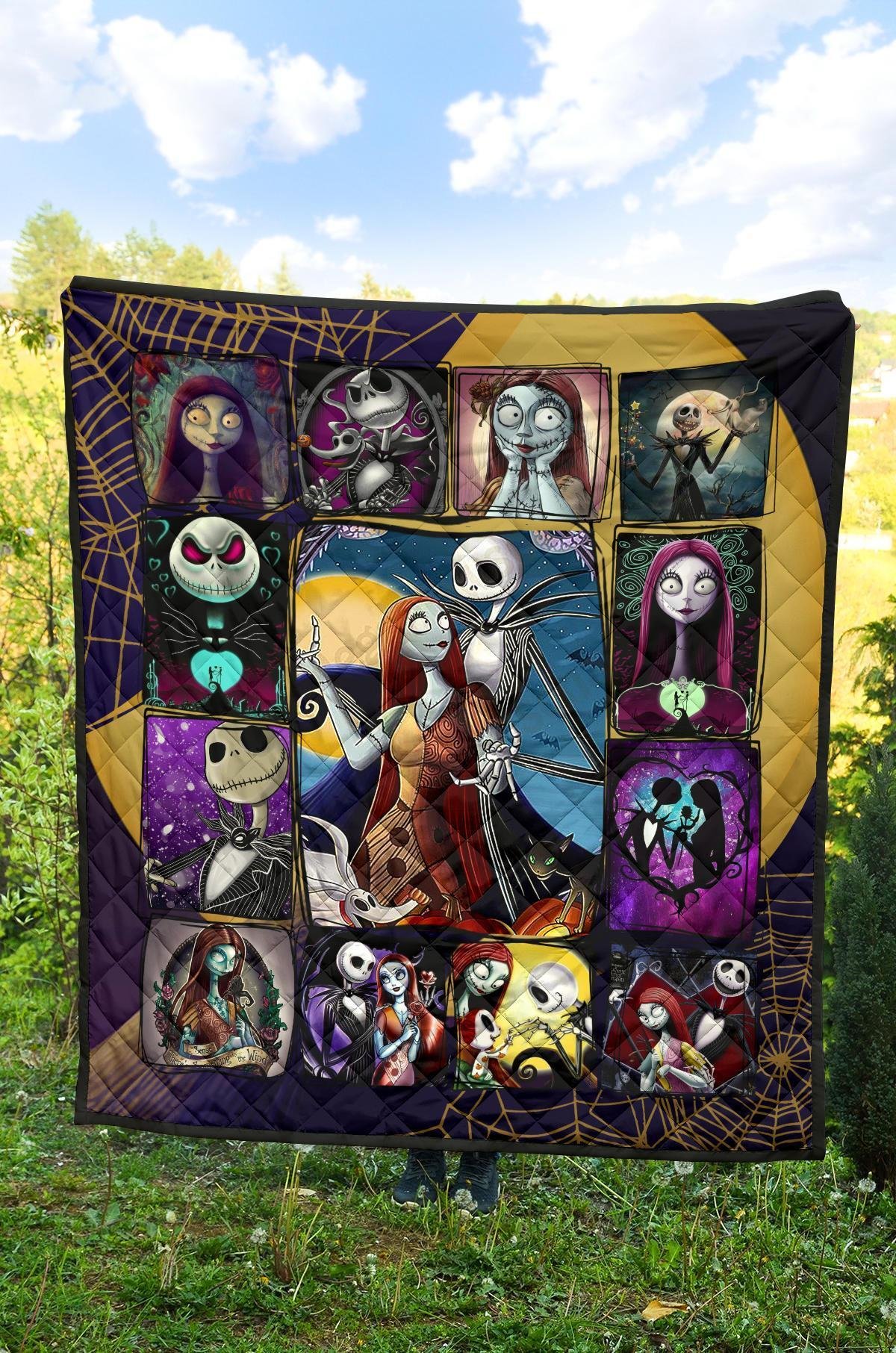 Jack & Sally Quilt Blanket The Nightmare Before Christmas Blanket