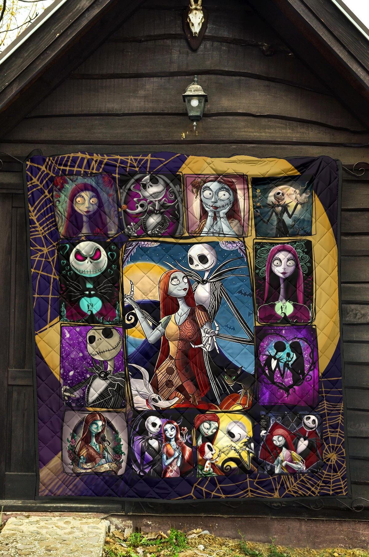 Jack & Sally Quilt Blanket The Nightmare Before Christmas Blanket