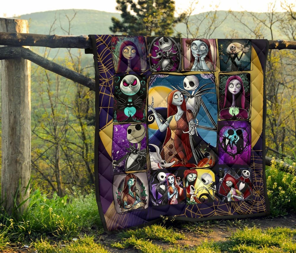 Jack & Sally Quilt Blanket The Nightmare Before Christmas Blanket