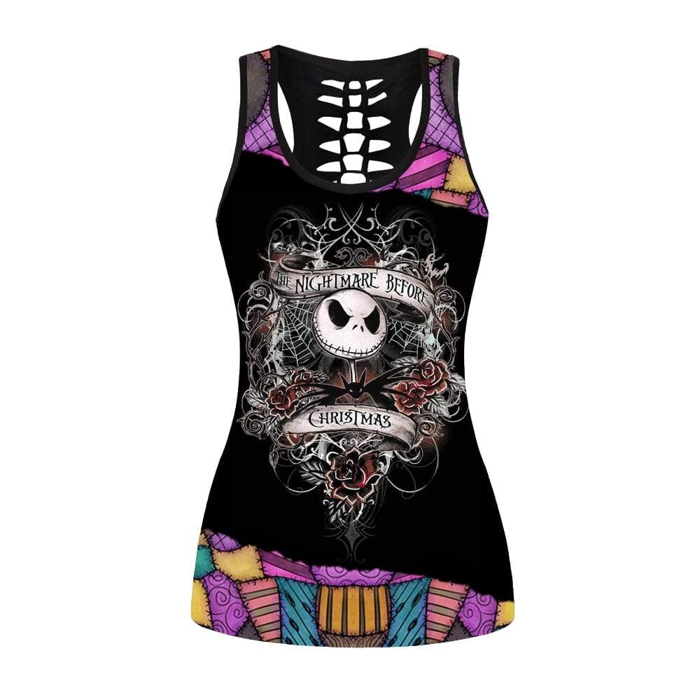 Jack Skellington Tank Top Legging Set Outfit | CTLJS61