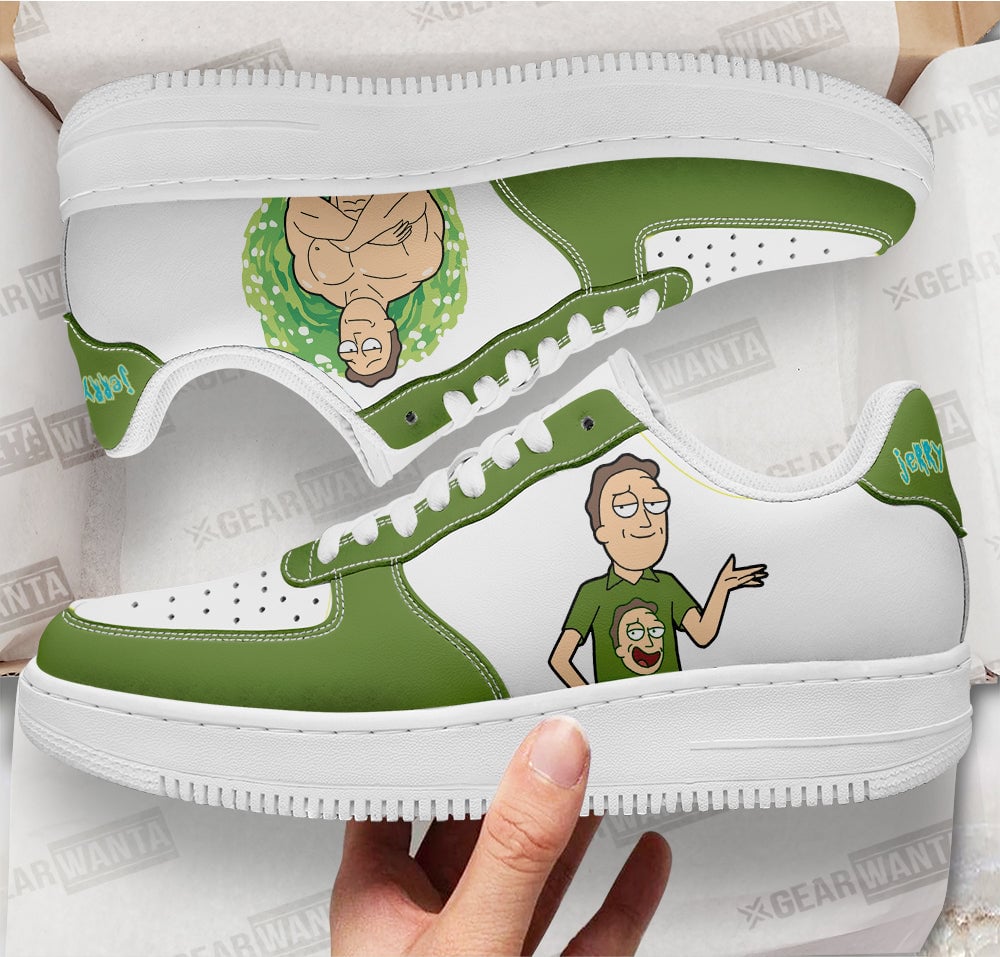 Jerry Smith Rick and Morty Custom Sneakers