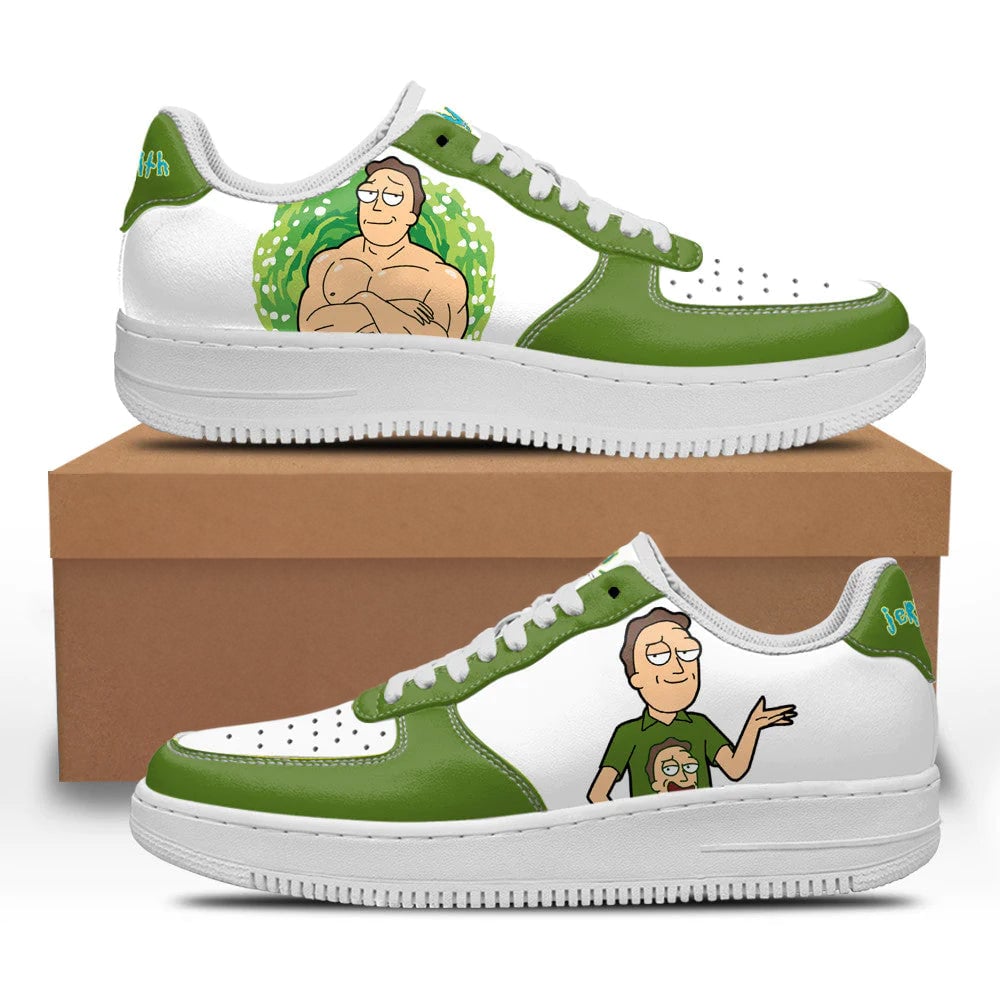 Jerry Smith Rick and Morty Custom Sneakers