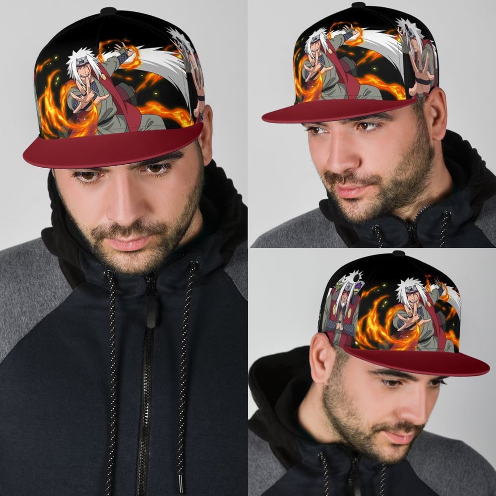 Jiraiya Snapback Hat Naruto Custom Anime Hat