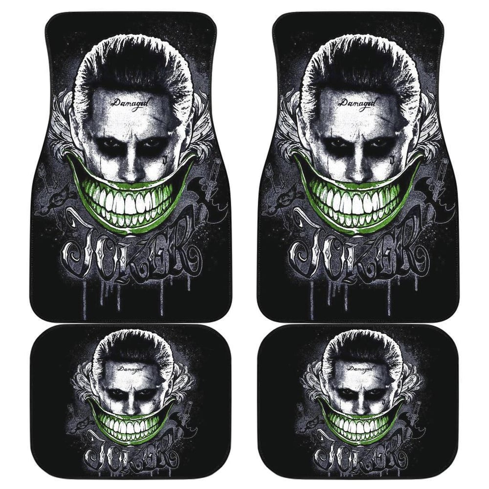 Joker Smile Suicide Squad Car Floor Mats Movie Fan Gift