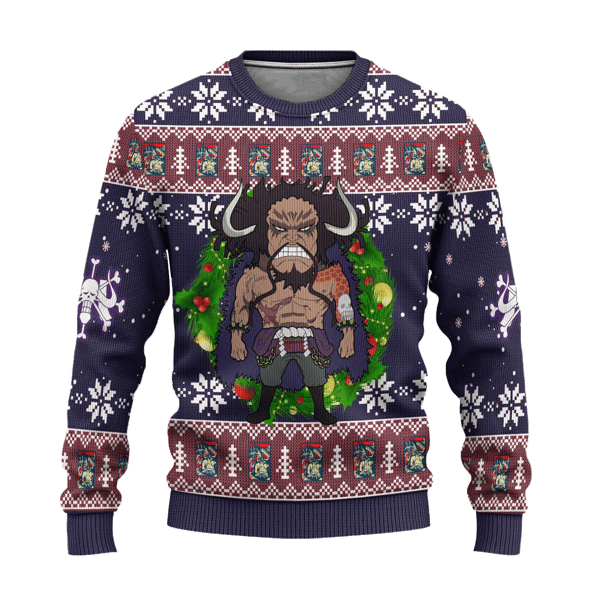 Kaido One Piece Anime Ugly Christmas Sweater Custom Sweatshirt Apparel