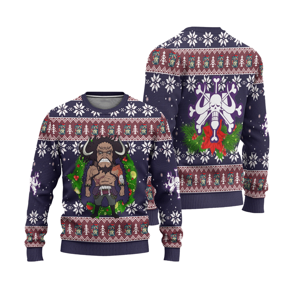 Kaido One Piece Anime Ugly Christmas Sweater Custom Sweatshirt Apparel