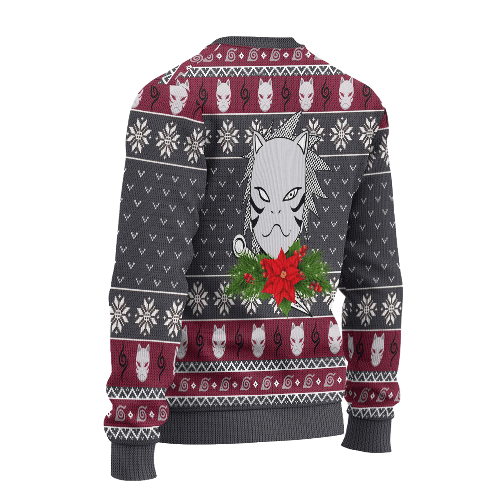 Kakashi Anbu Ugly Christmas Sweater Naruto Anime Xmas Gift