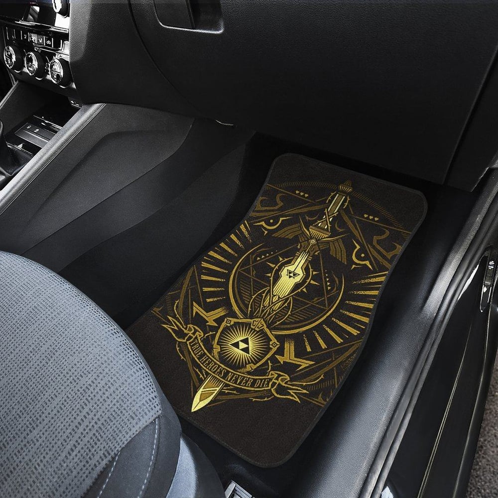 Legend of Zelda Car Floor Mats True Heroes Never Die CFMLOZ05