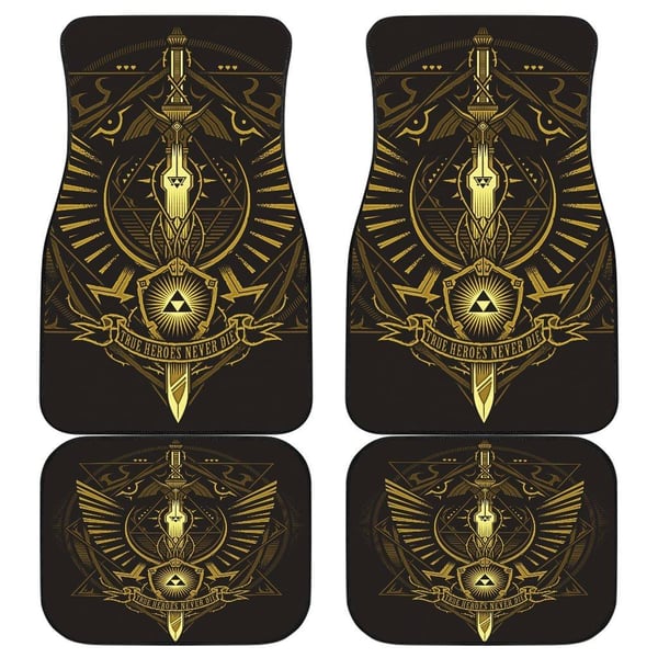 Legend of Zelda Car Floor Mats True Heroes Never Die CFMLOZ05