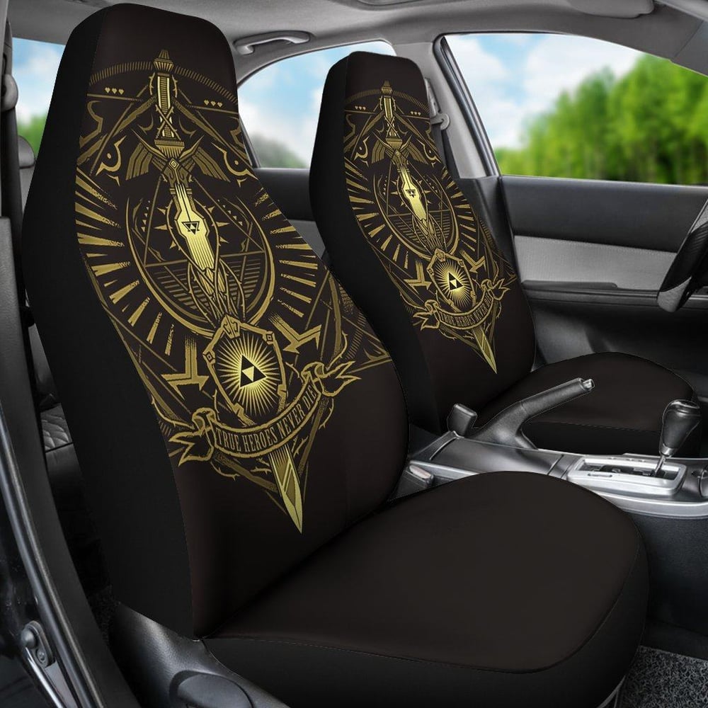 Legend of Zelda Car Seat Covers | True Heroes Never Die Seat Covers LOZCSC01