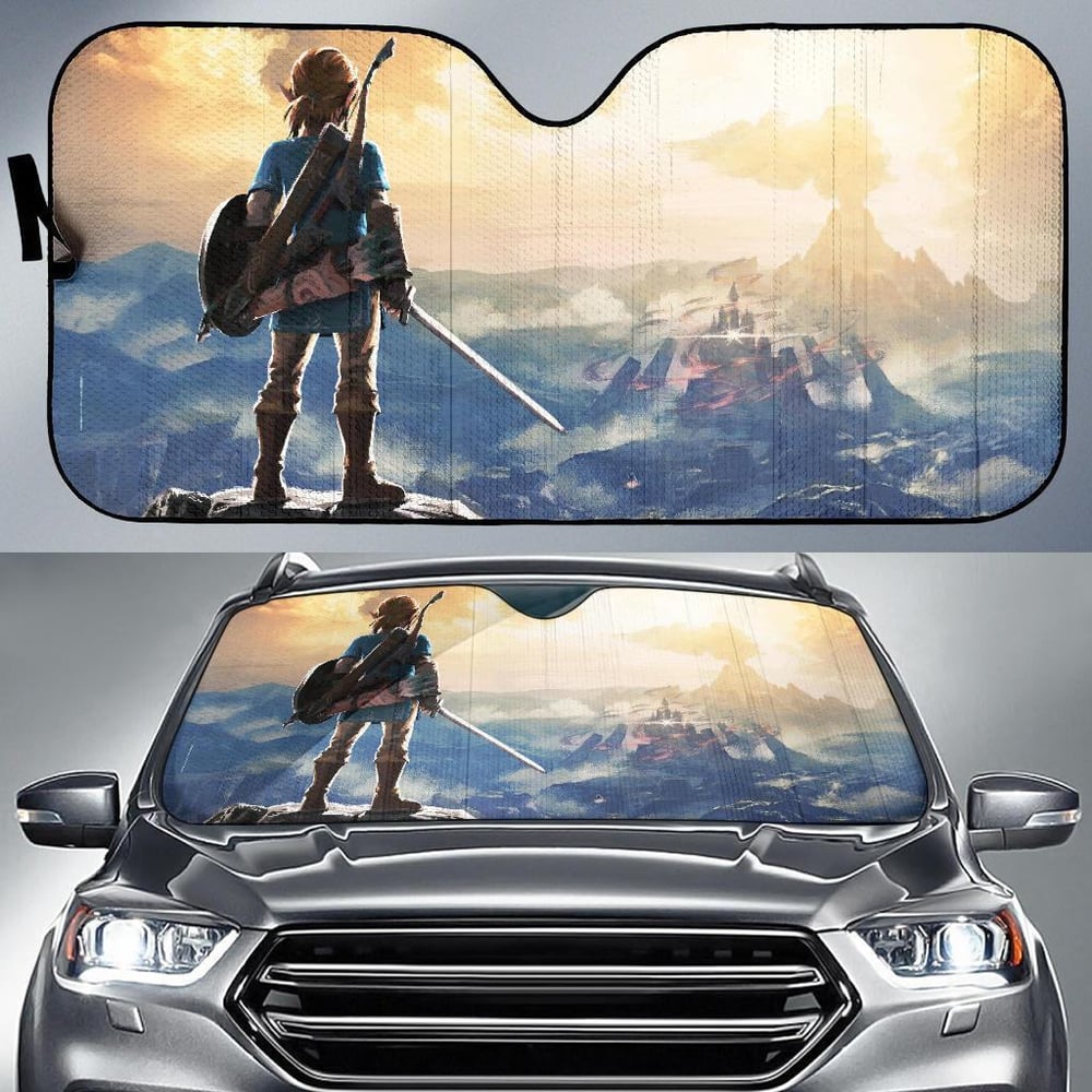 Legend Of Zelda Car Sun Shades Custom Car Windshield Accessories