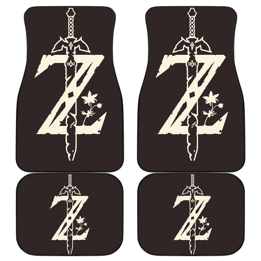 Legend Of Zelda Z Sword Logo Car Floot Mats CFMLOZ09