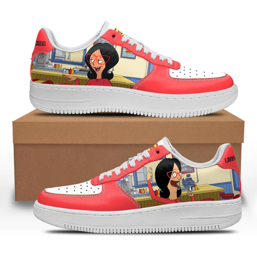 Linda Belcher Bob's Burger Custom Sneakers