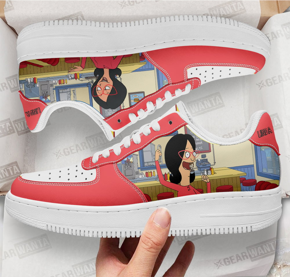 Linda Belcher Bob's Burger Custom Sneakers