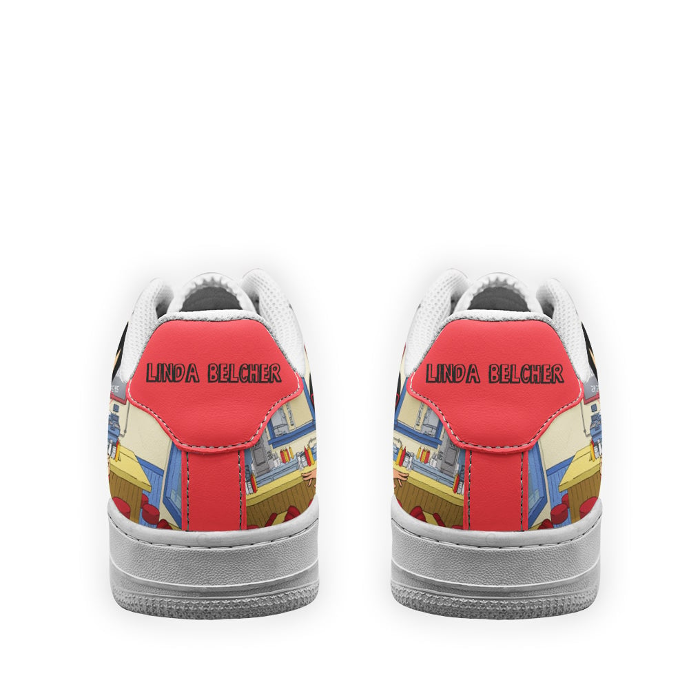 Linda Belcher Bob's Burger Custom Sneakers