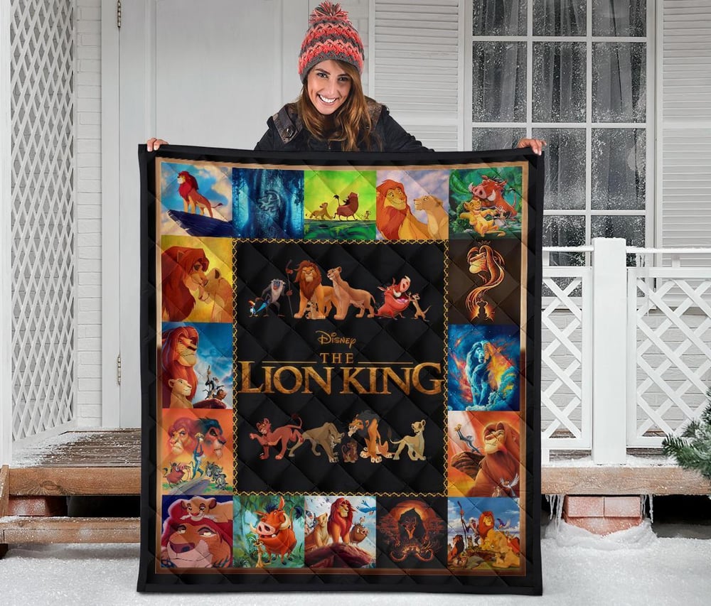 Lion King Quilt Blanket For Fan Gift Idea