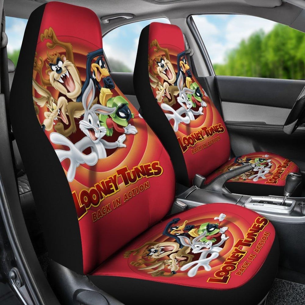 Looney Tunes Car Seat Covers | Looney Tunes Car Seat Covers Cartoon Fan Gift