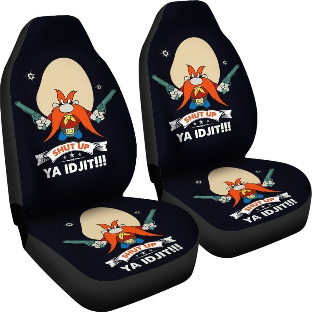 Looney Tunes Car Seat Covers | Yosemite Sam Car Seat Cover Looney Shut Up