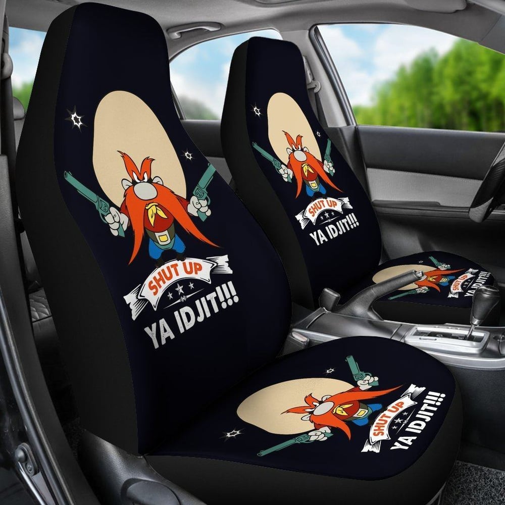 Looney Tunes Car Seat Covers | Yosemite Sam Car Seat Cover Looney Shut Up