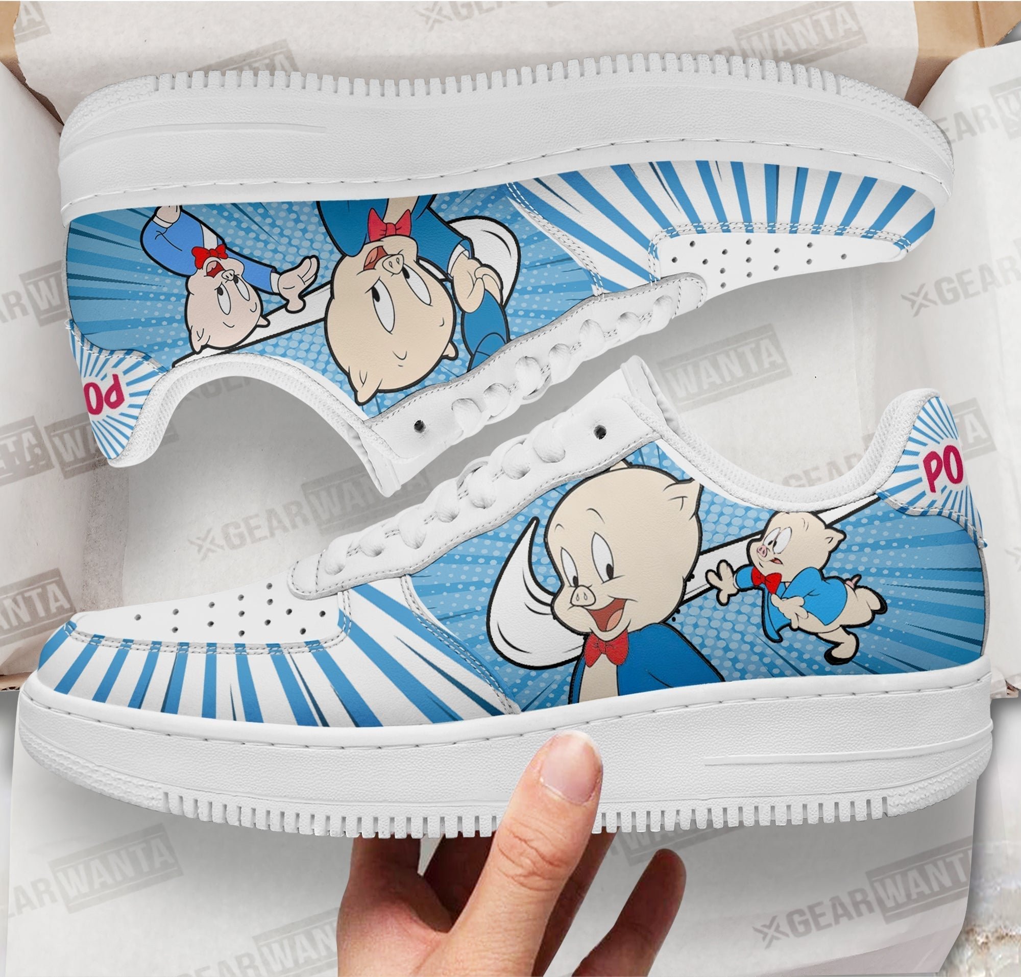 Looney Tunes Porky Sneakers Custom