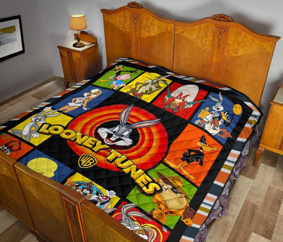 Looney Tunes Quilt Blanket Cute Gift Idea For Fan