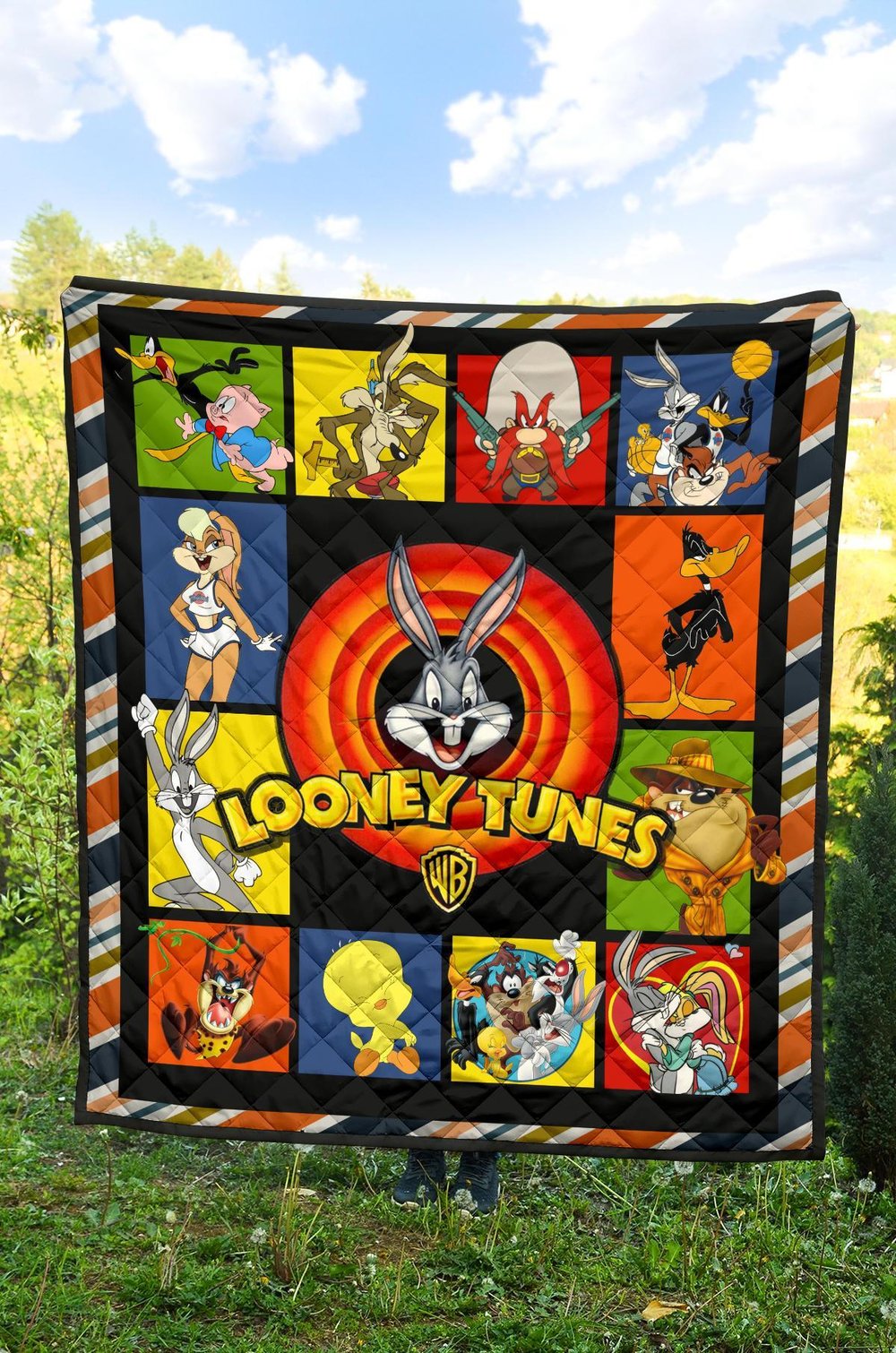 Looney Tunes Quilt Blanket Cute Gift Idea For Fan