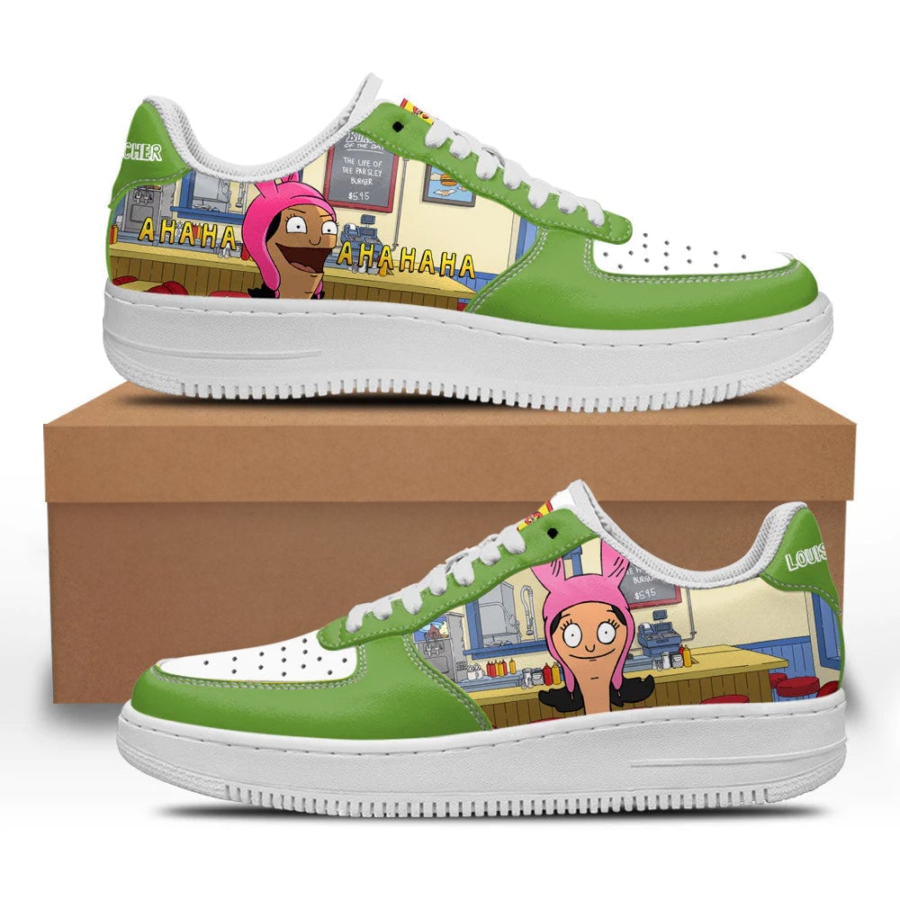 Louise Belcher Bob's Burger Custom Sneakers