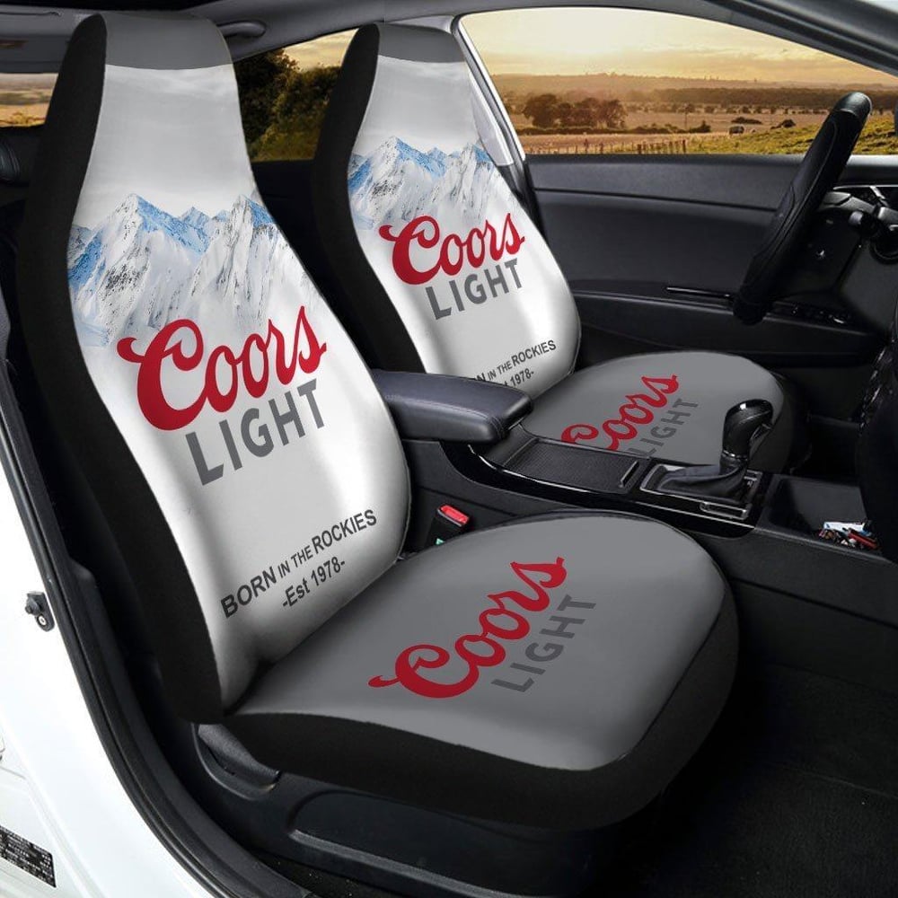 Love Coors Light Beer Custom Car Seat Covers