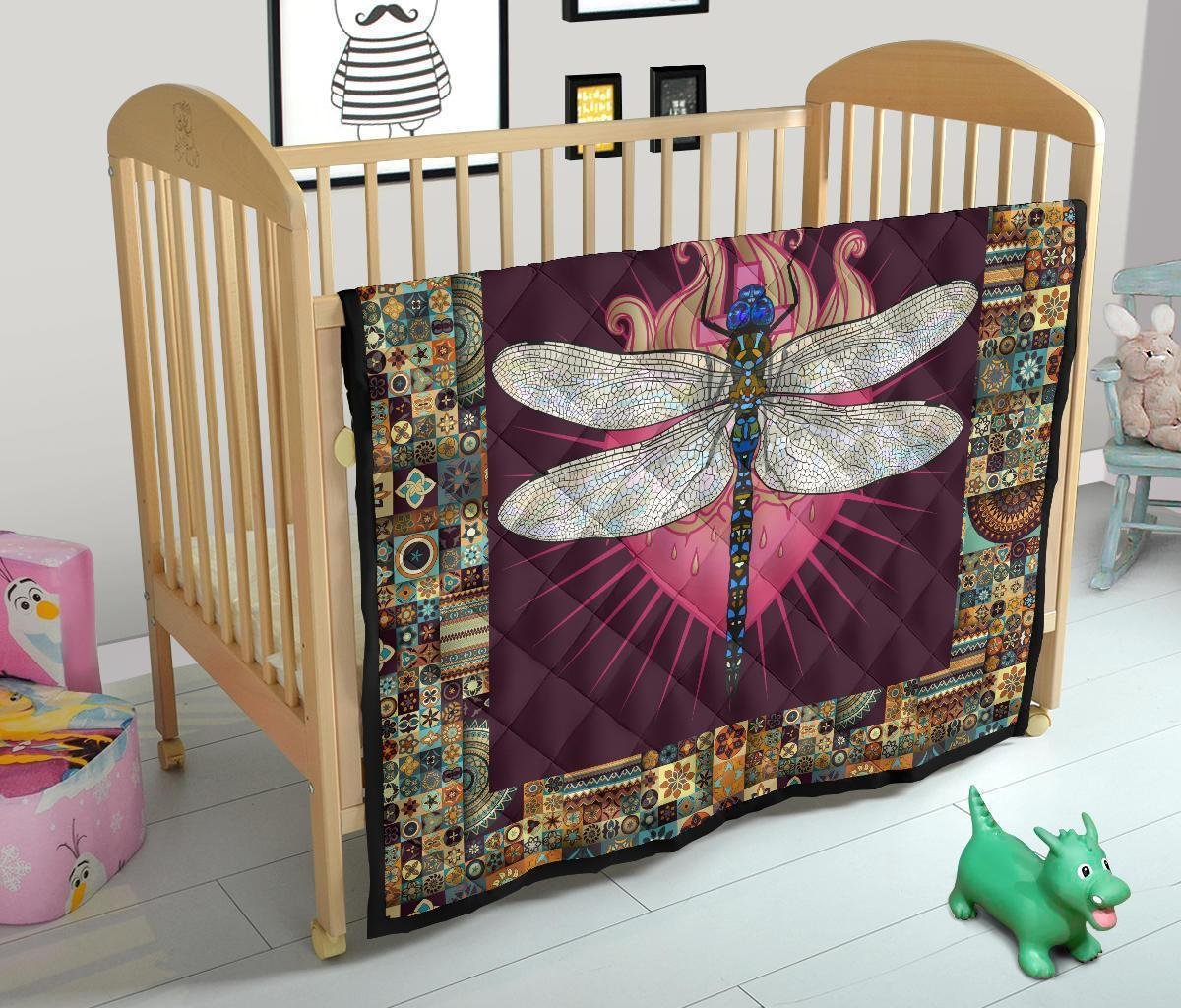 Love Divine Dragonfly Quilt Blanket Beautiful Gift Idea