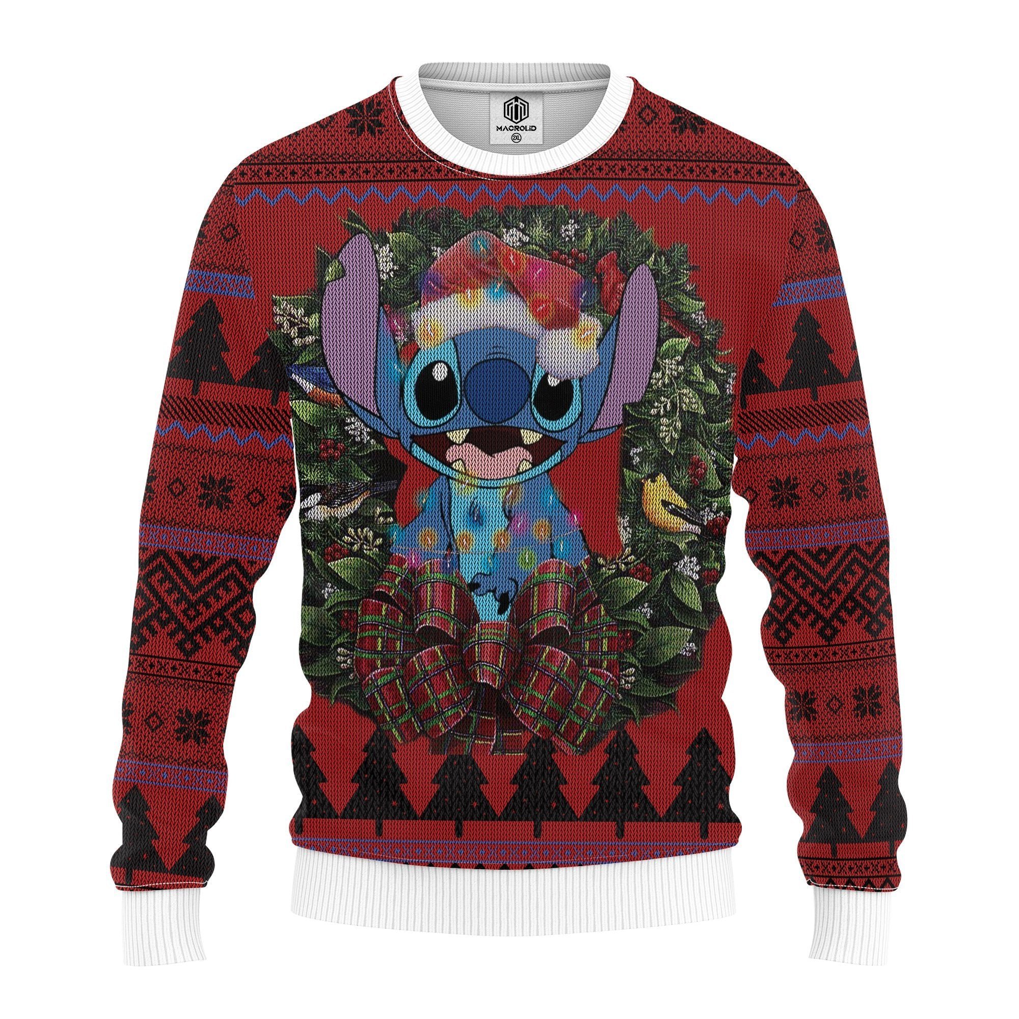 Lovely Stitch Ugly Christmas Sweater Custom Sweatshirt Apparel