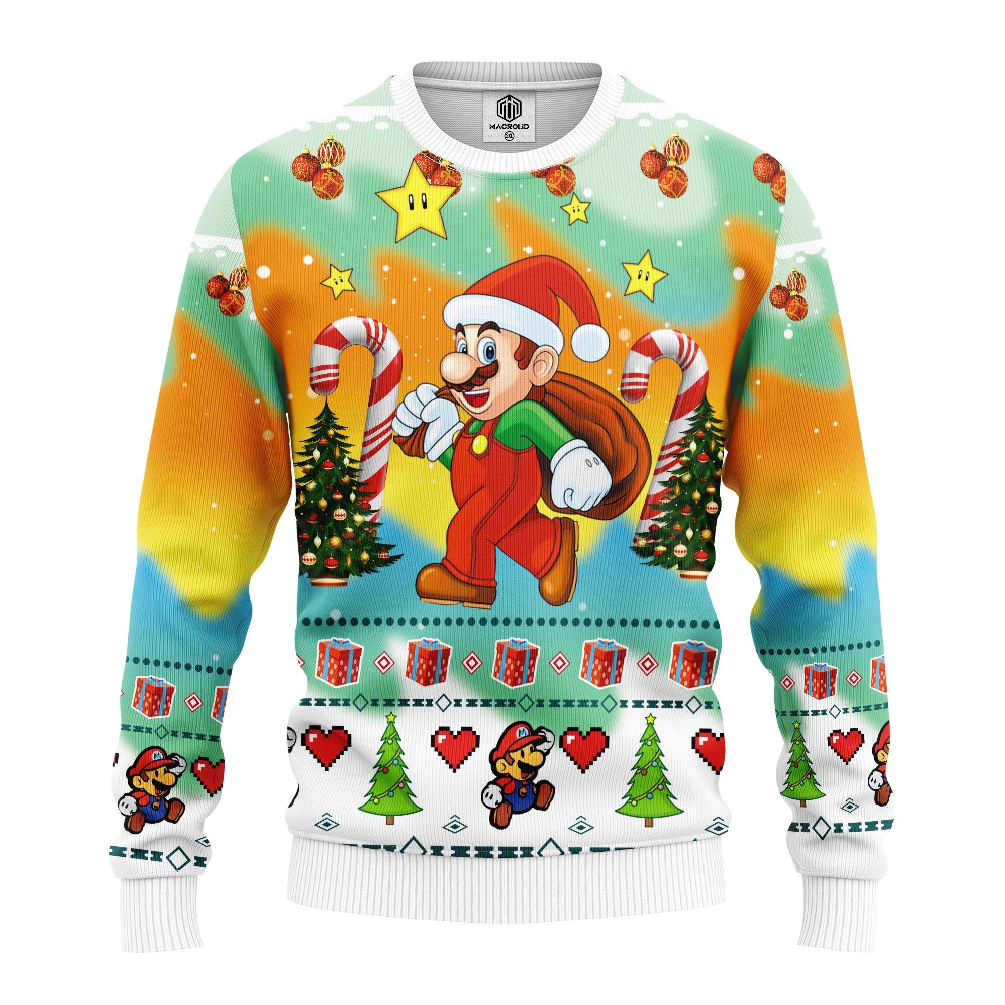 Mario Ugly Christmas Sweater Amazing Gift Idea Thanksgiving Gift