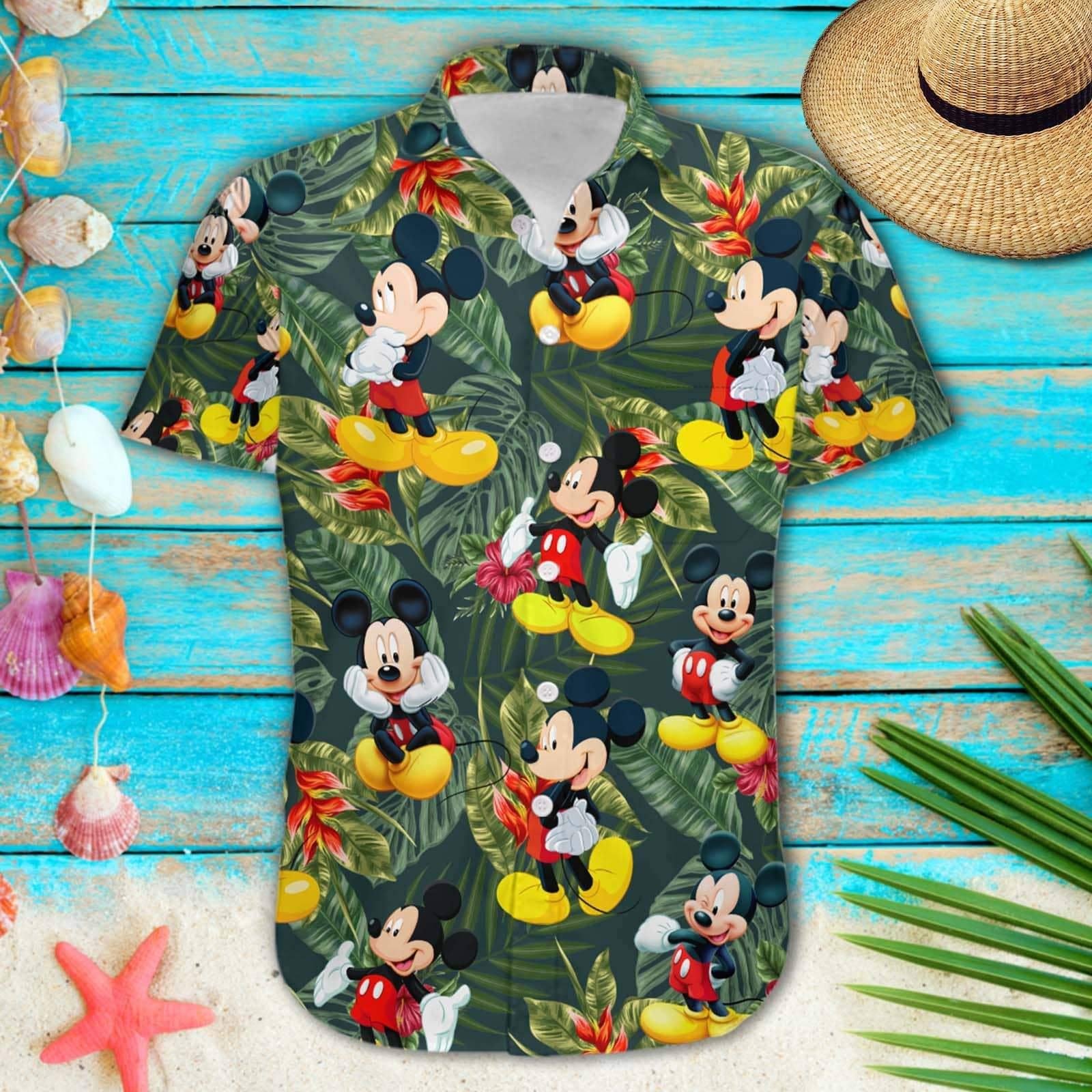 Mickey Custom DN Custom Button Up Hawaiian Shirt | HW009