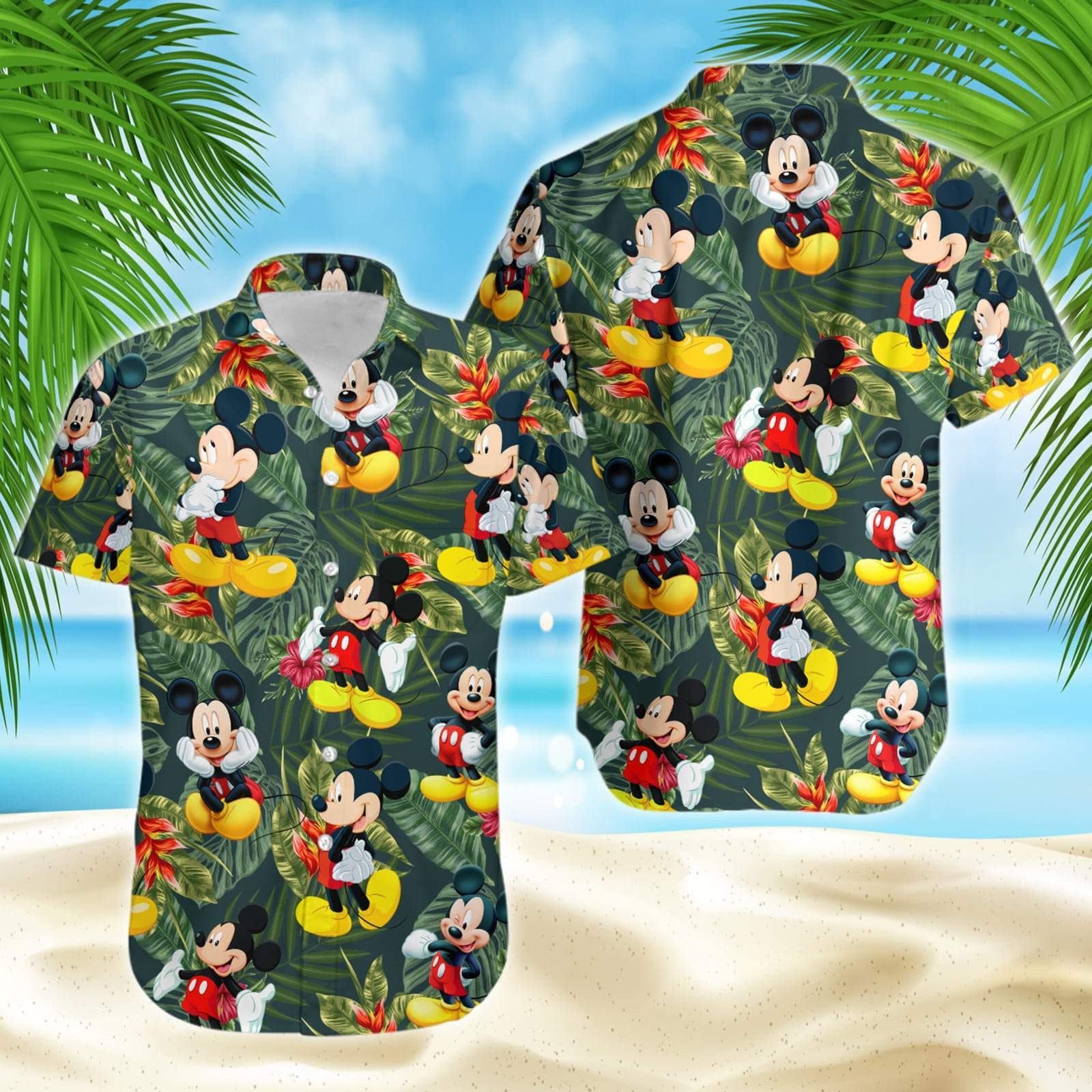 Mickey Custom DN Custom Button Up Hawaiian Shirt | HW009