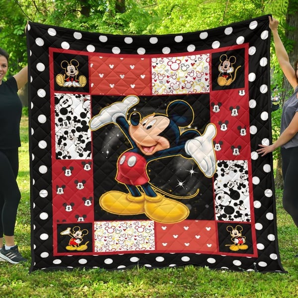 Mickey Quilt Blanket DN Cartoon Fan Gift Idea