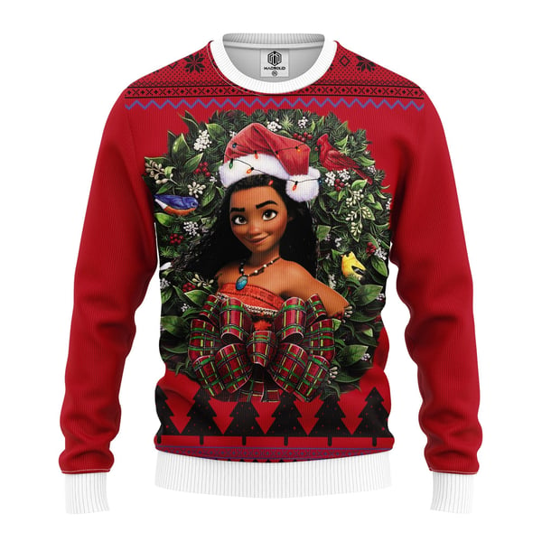 Moana Noel Ugly Christmas Sweater Custom Sweatshirt Apparel