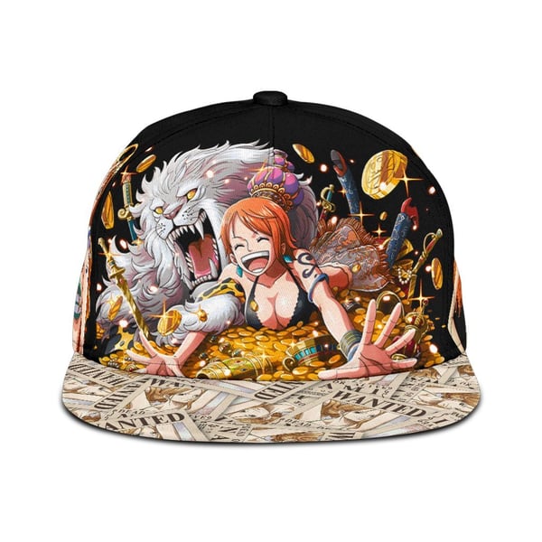 Nami Snapback Hat One Piece Anime Fan Gift