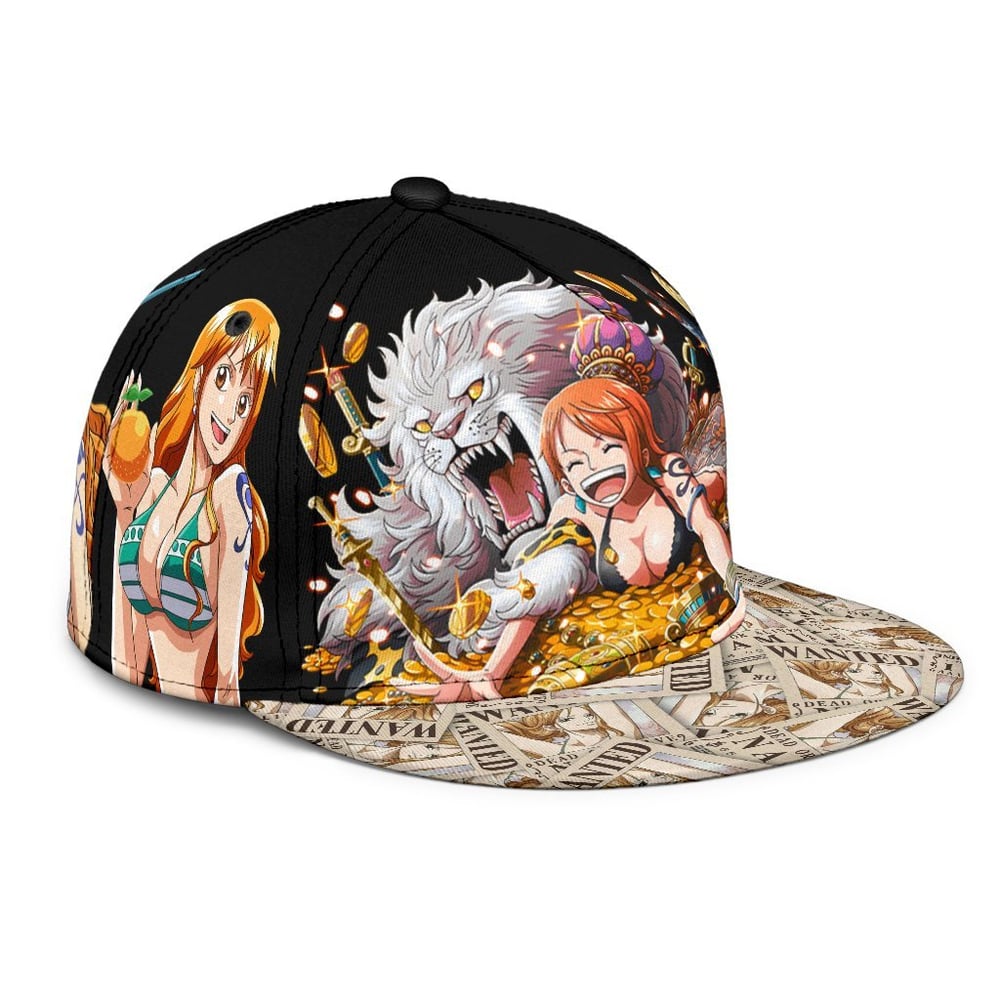 Nami Snapback Hat One Piece Anime Fan Gift