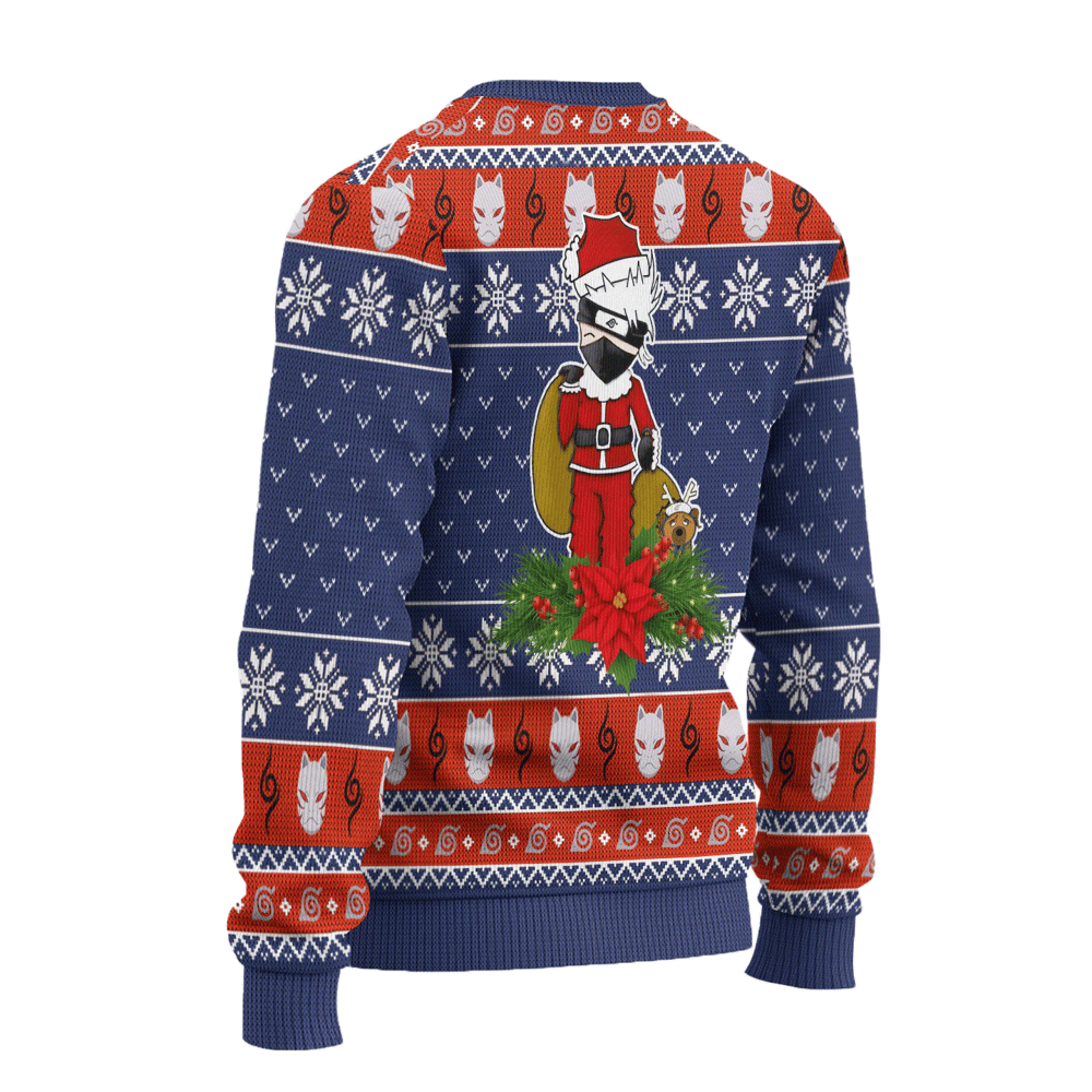 Naruto Kakashi Hatake Anime Ugly Christmas Sweater Custom Sweatshirt Apparel