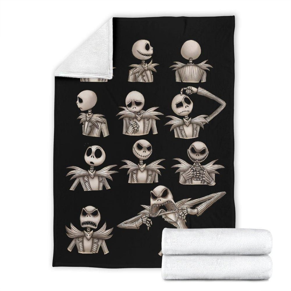 Nightmare Before Christmas Blanket | Jack Skellington Premium Fleece Blanket