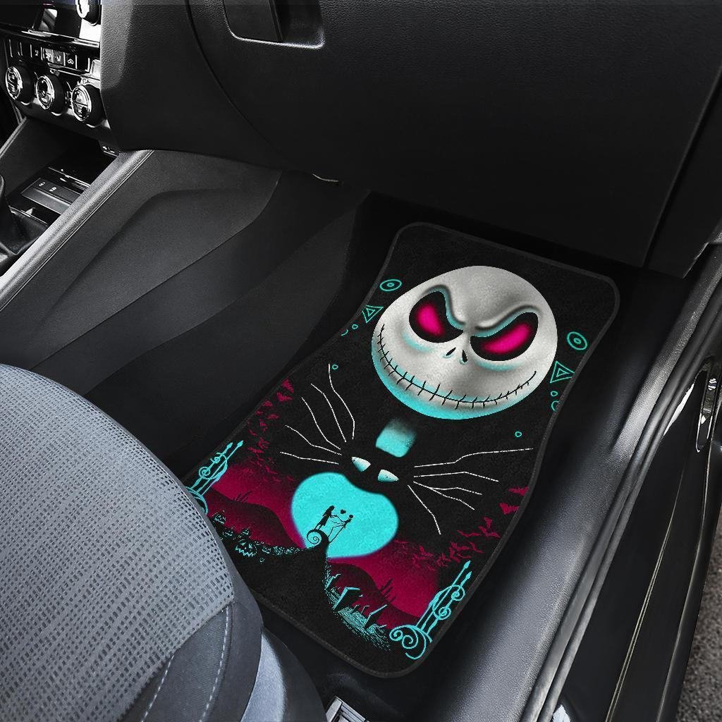 Nightmare Before Christmas Car Floor Mats | Jack And Sally DN Movie Car Floor Mats NBCFM17