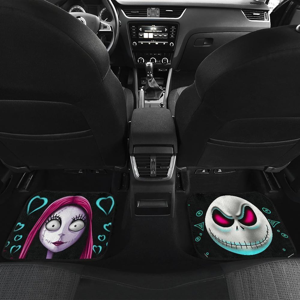 Nightmare Before Christmas Car Floor Mats | Jack And Sally DN Movie Car Floor Mats NBCFM17