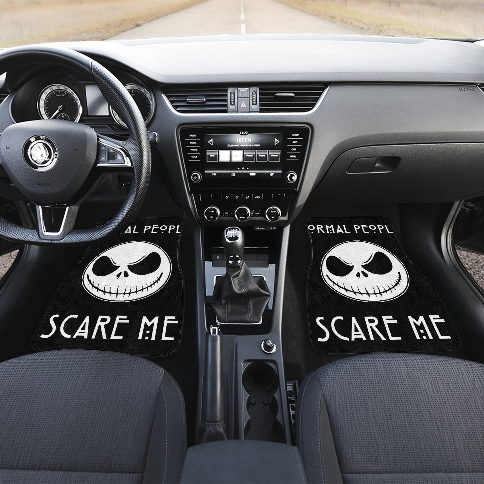 Nightmare Before Christmas Car Floor Mats | Nightmare Before Christmas Jack And Sally Car Floor Mats NBCFM26